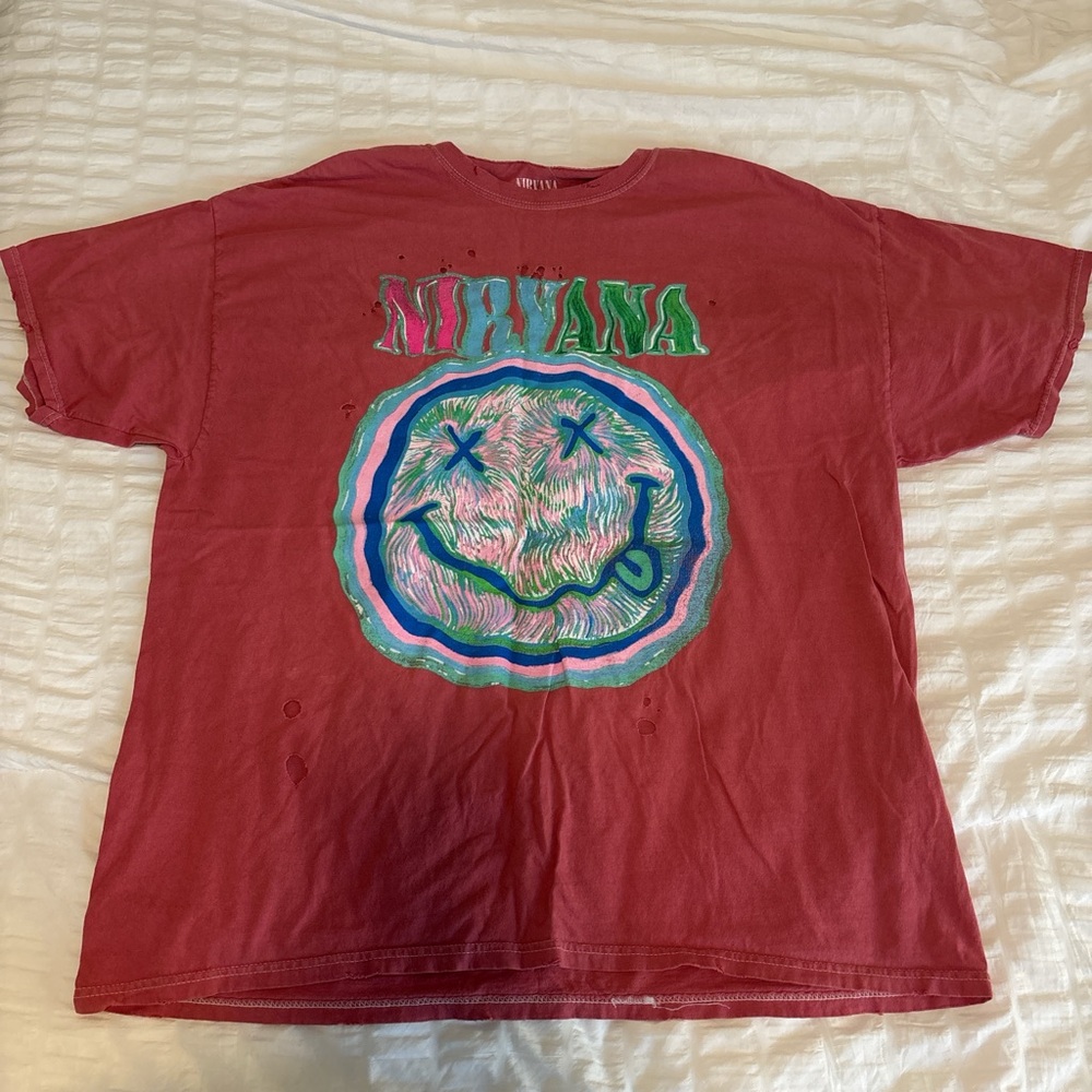 Urban Outfitters Red Graphic Tee